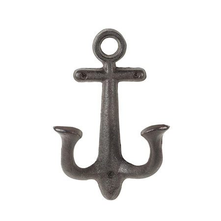 Abbott Collection 8.5 in. Anchor Wall Wall Hook, Dark Brown - Large AB-27-IRONAGE-193